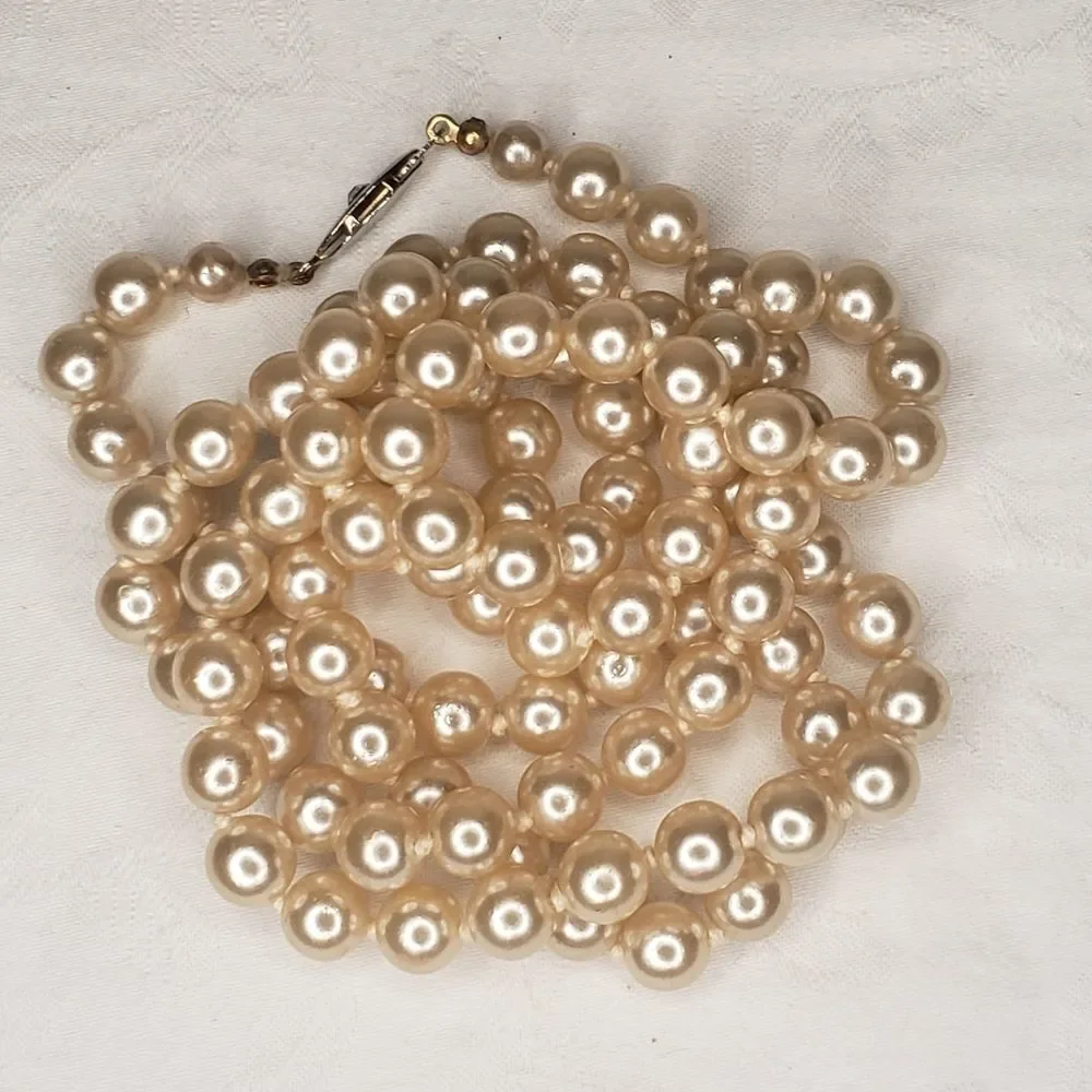 Vintage 50s pearl necklace - Picture 3 of 6